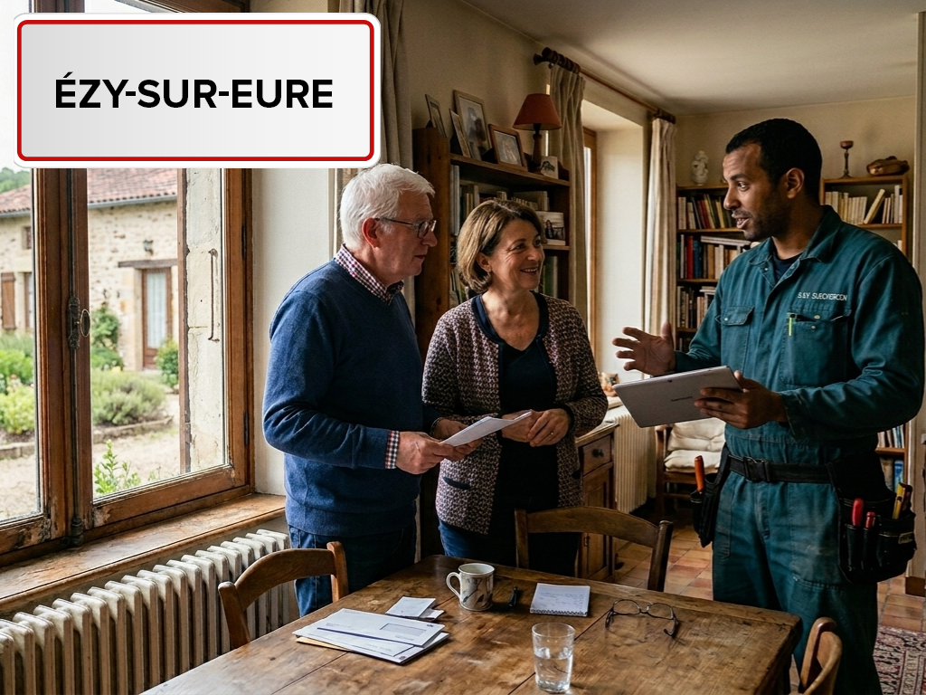 Installation de pompe à chaleur à Ézy-sur-Eure (27530) dans l'Eure