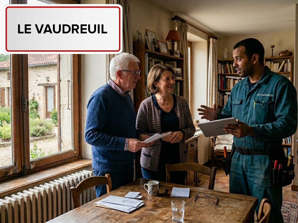 Installation de pompe à chaleur à Le Vaudreuil (27100) dans l'Eure