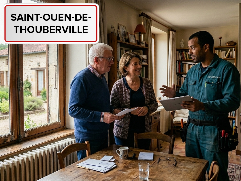 Installation de pompe à chaleur à Saint-Ouen-de-Thouberville (27310) dans l'Eure