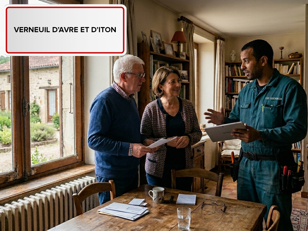 Installation de pompe à chaleur à Verneuil d'Avre et d'Iton (27130) dans l'Eure